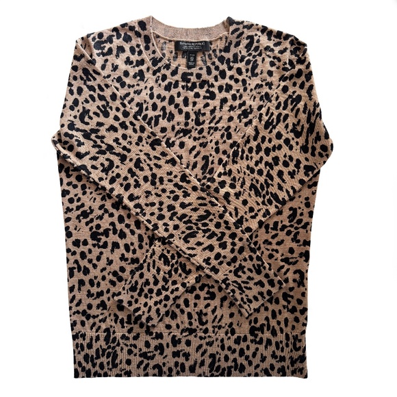 Merino Wool Banana Republic Leopard Sweater - Picture 2 of 5